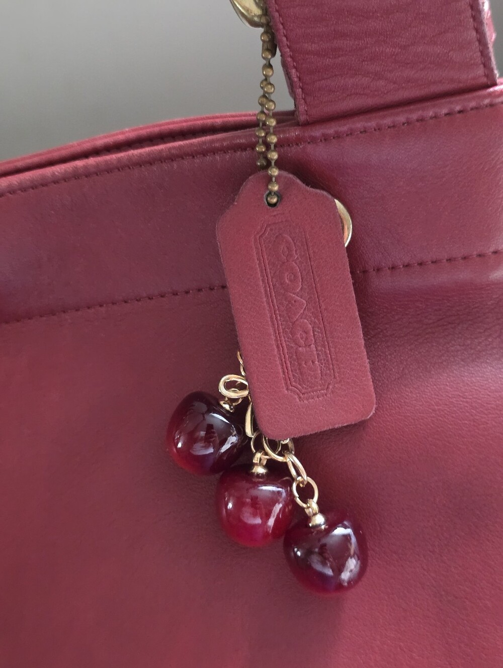 Coach Lafayette Tote Bag In Red Glove-tanned Leather - Picture 10 of 16